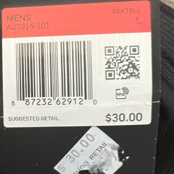 2/40 NWT Nike Dri-FIT Icon Men’s Basketball Shorts White & Black Size Large - Picture 4 of 6